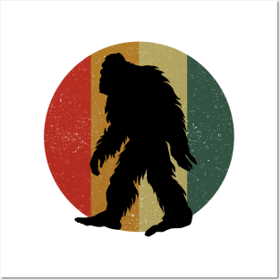 Bigfoot Retro Sunset Posters and Art